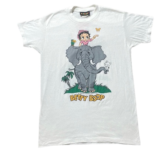 Vintage Tops - Vintage Very Rare 80s Betty Boop Evrywhere of California Tshirt Size Large